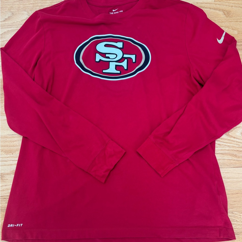 EUC Nike Red Dri-FIT Tee San Francisco 49er Size XXL - Picture 5 of 11